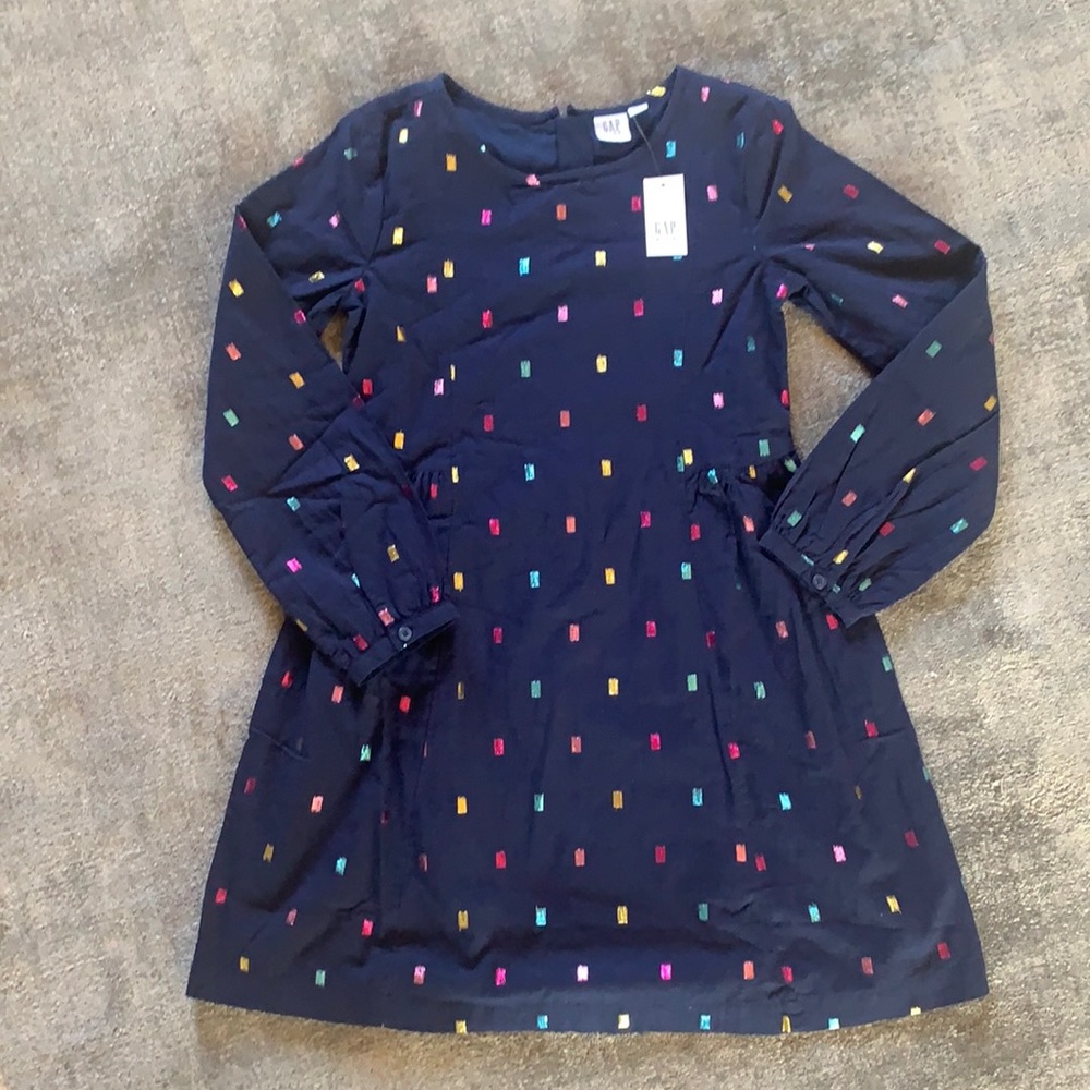 🆕 Gap Kids metallic dot dress